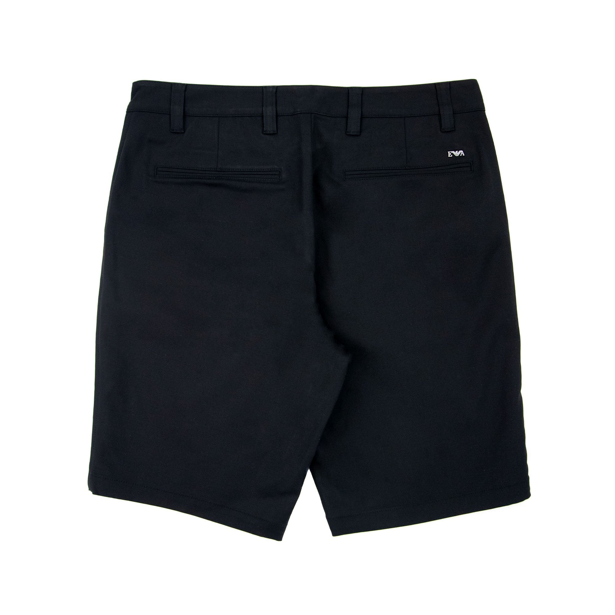 Emporio Armani Gabardine Cotton Shorts Black 999