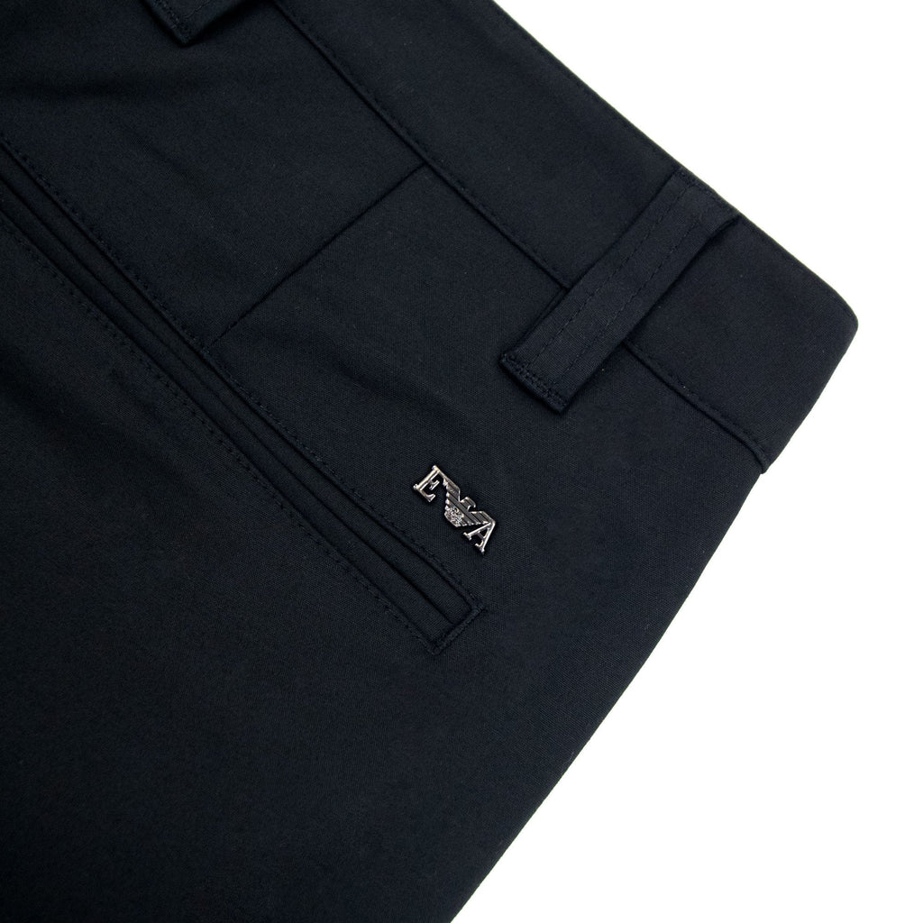 Emporio Armani Gabardine Cotton Shorts Black 999
