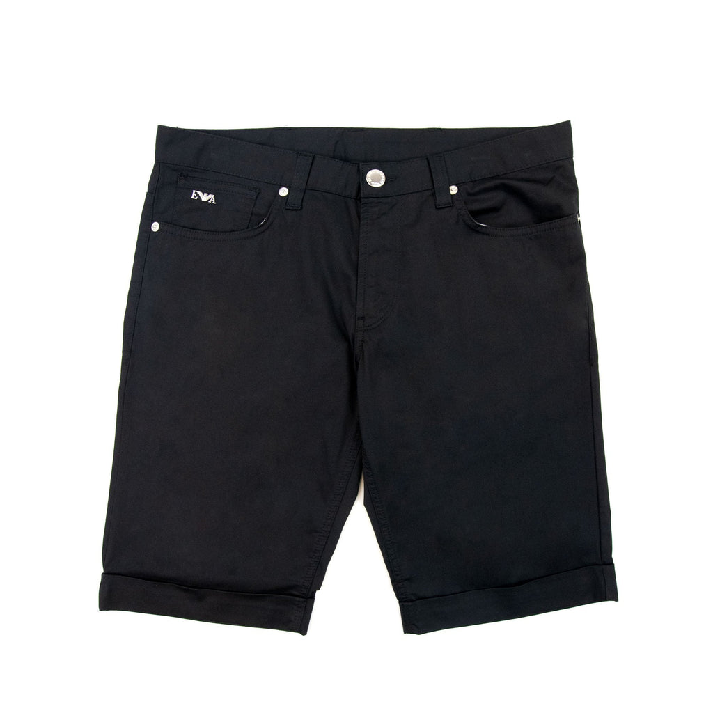 Emporio Armani Lustrous Comfort Cotton Board Shorts Black 999