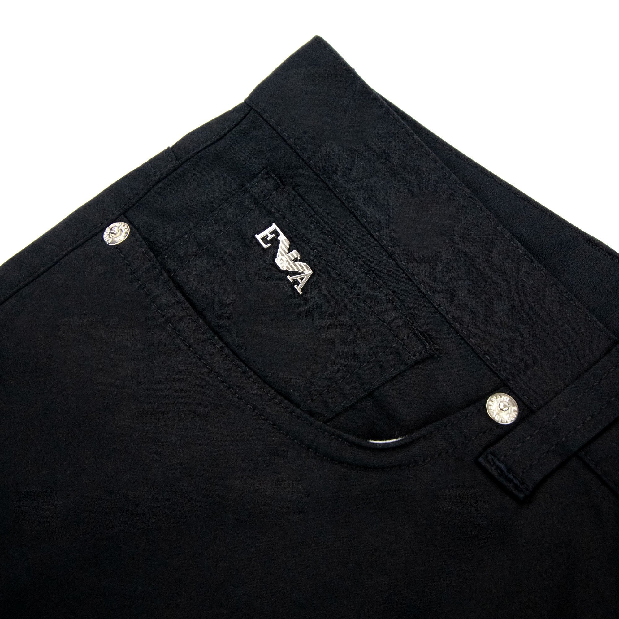 Emporio Armani Lustrous Comfort Cotton Board Shorts Black 999