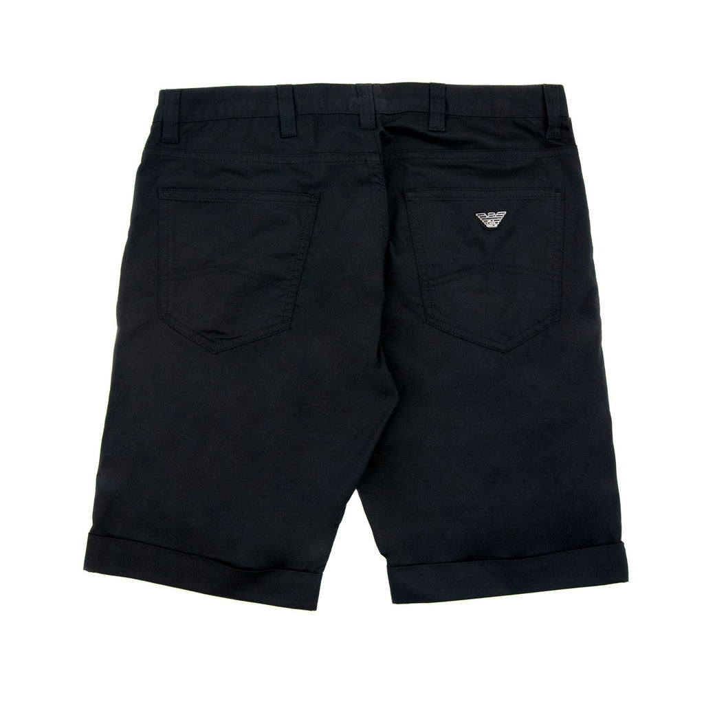 Emporio Armani Lustrous Comfort Cotton Board Shorts Black 999