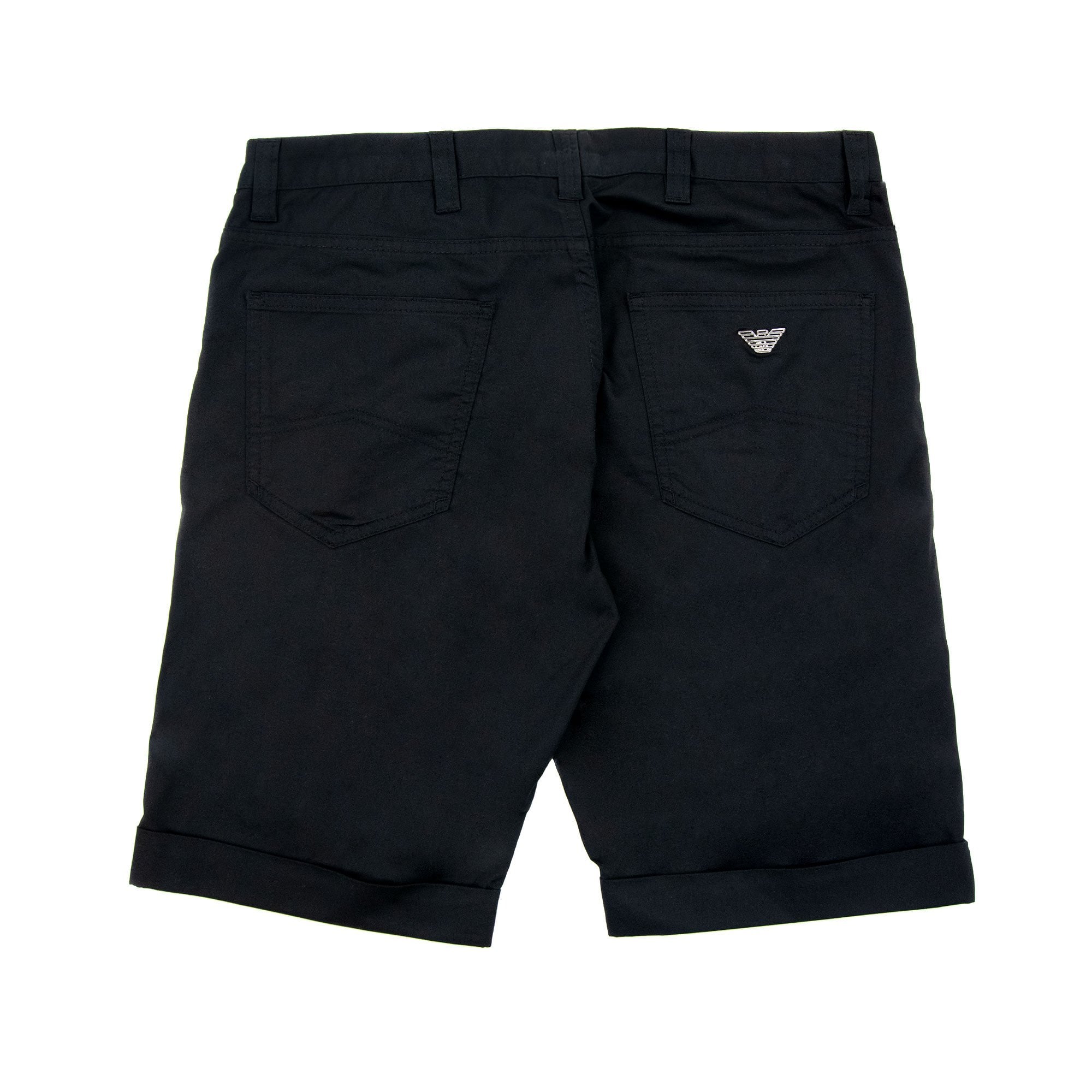 Emporio Armani Lustrous Comfort Cotton Board Shorts Black 999