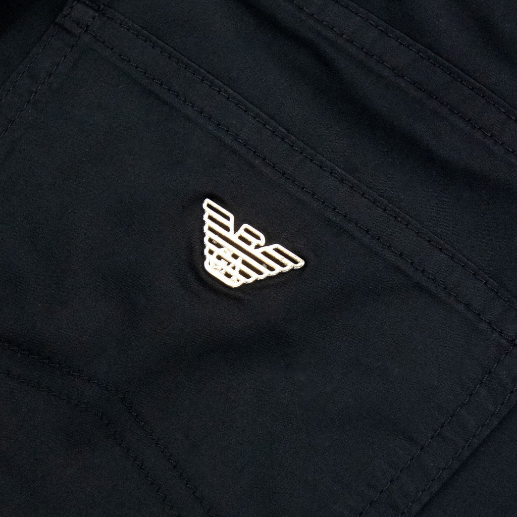 Emporio Armani Lustrous Comfort Cotton Board Shorts Black 999