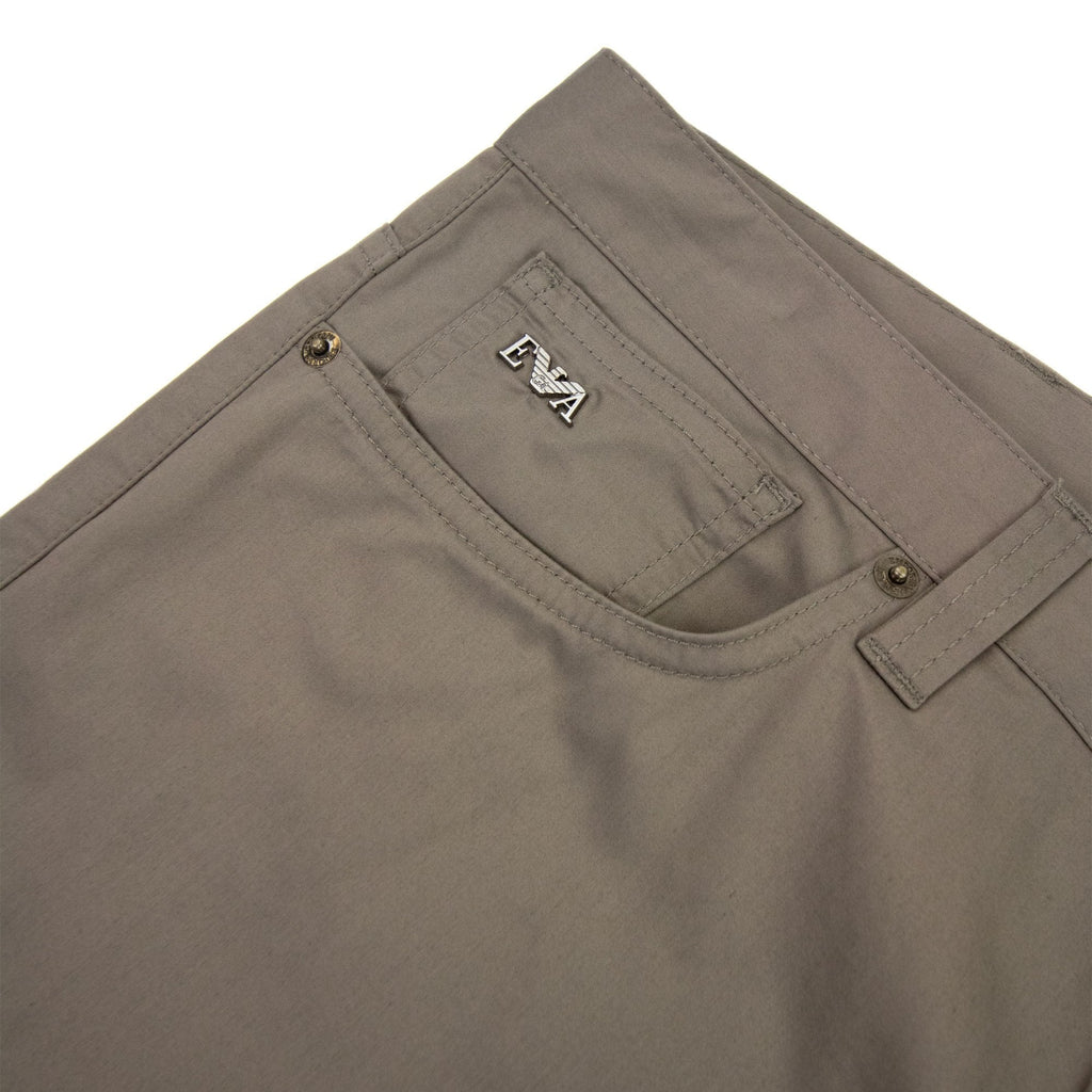 Emporio Armani Lustrous Comfort Cotton Board Shorts Ebony 979