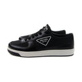 Prada Calzature Uomo Low Top Leather Trainer Black