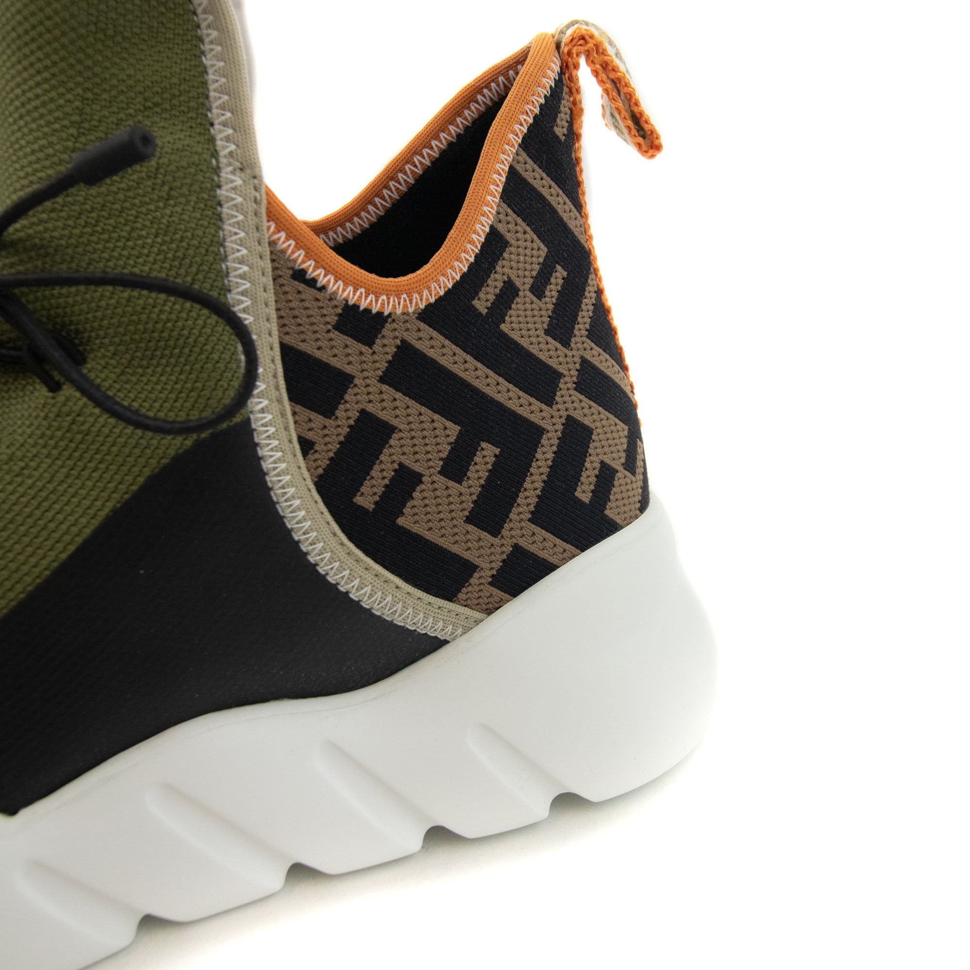 Fendi Knit High Top Sneakers Multi