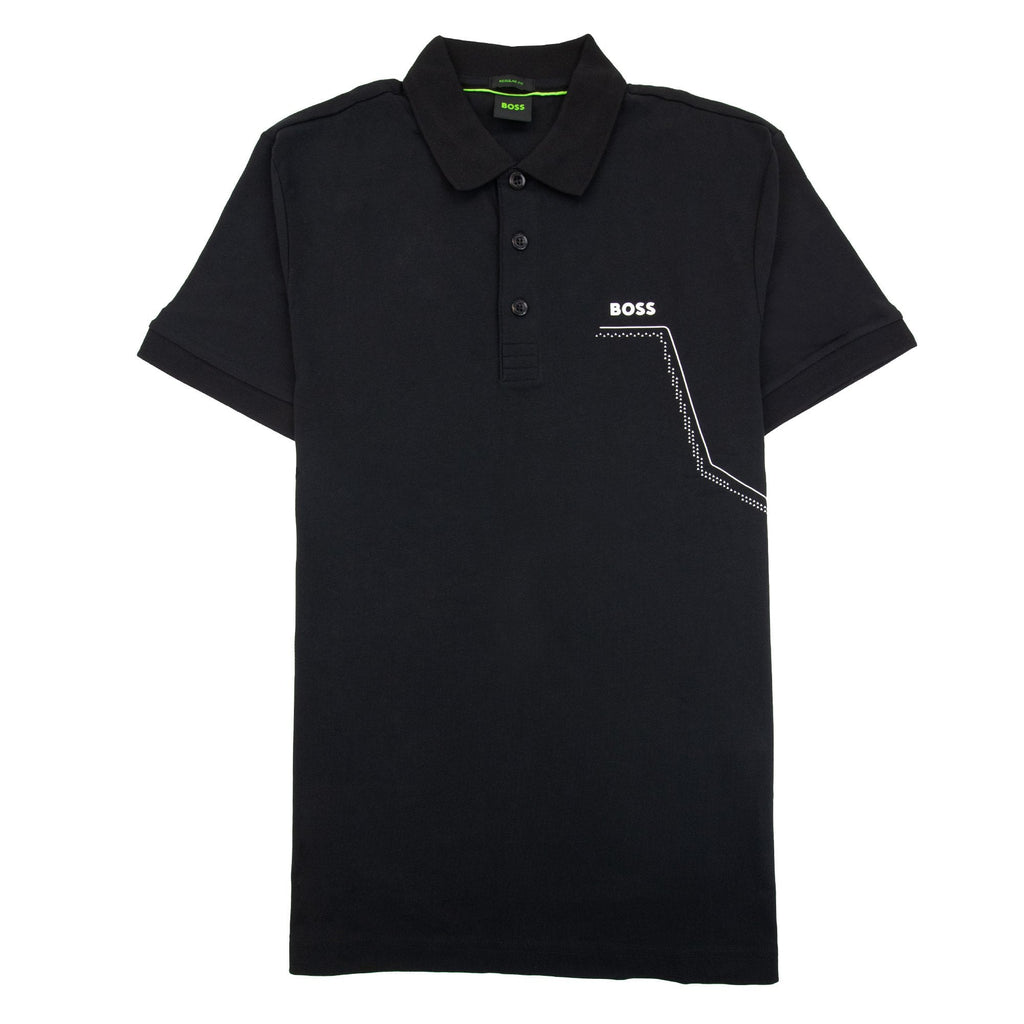 Hugo Boss Paddy 3 Regular Fit Polo Black 001