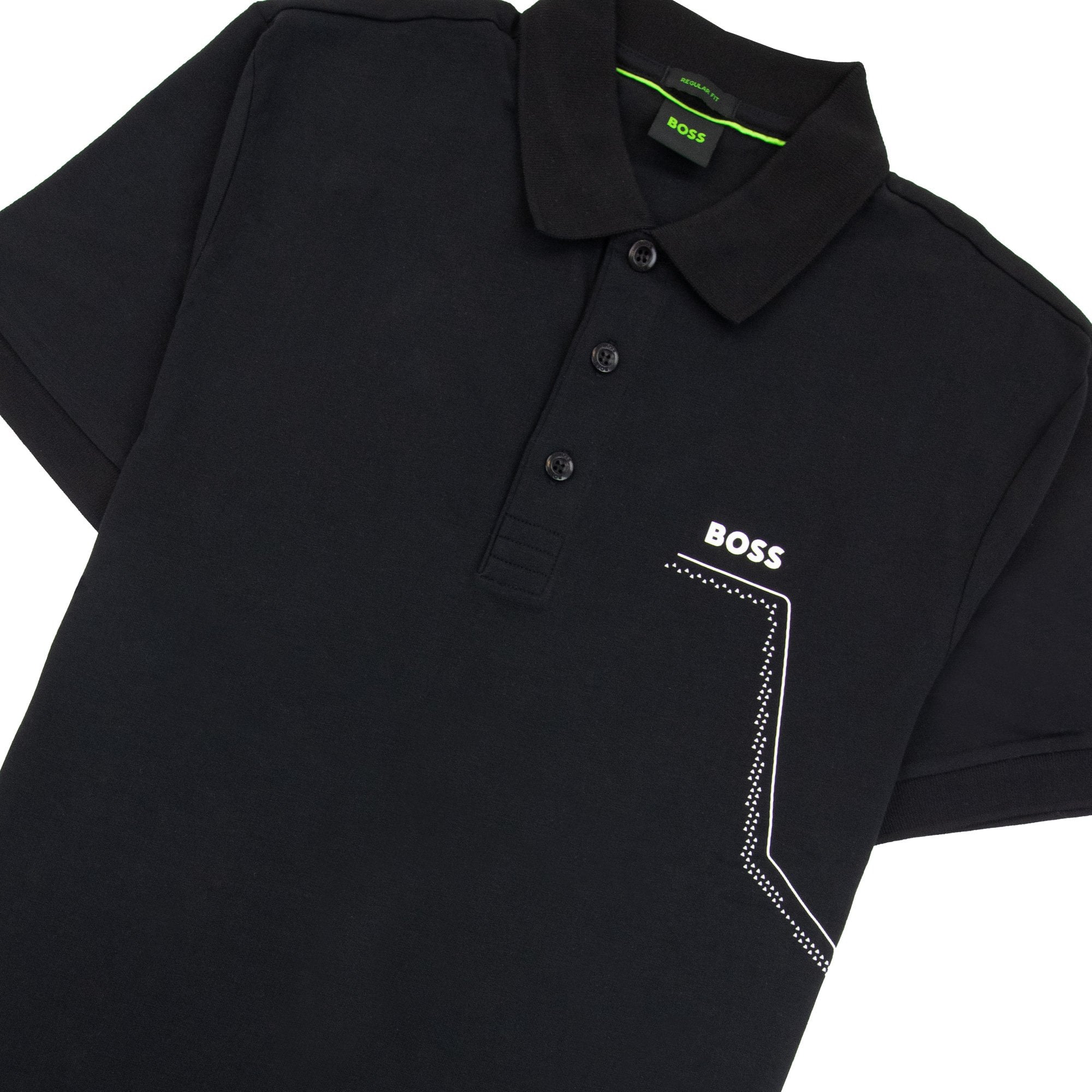 Hugo Boss Paddy 3 Regular Fit Polo Black 001