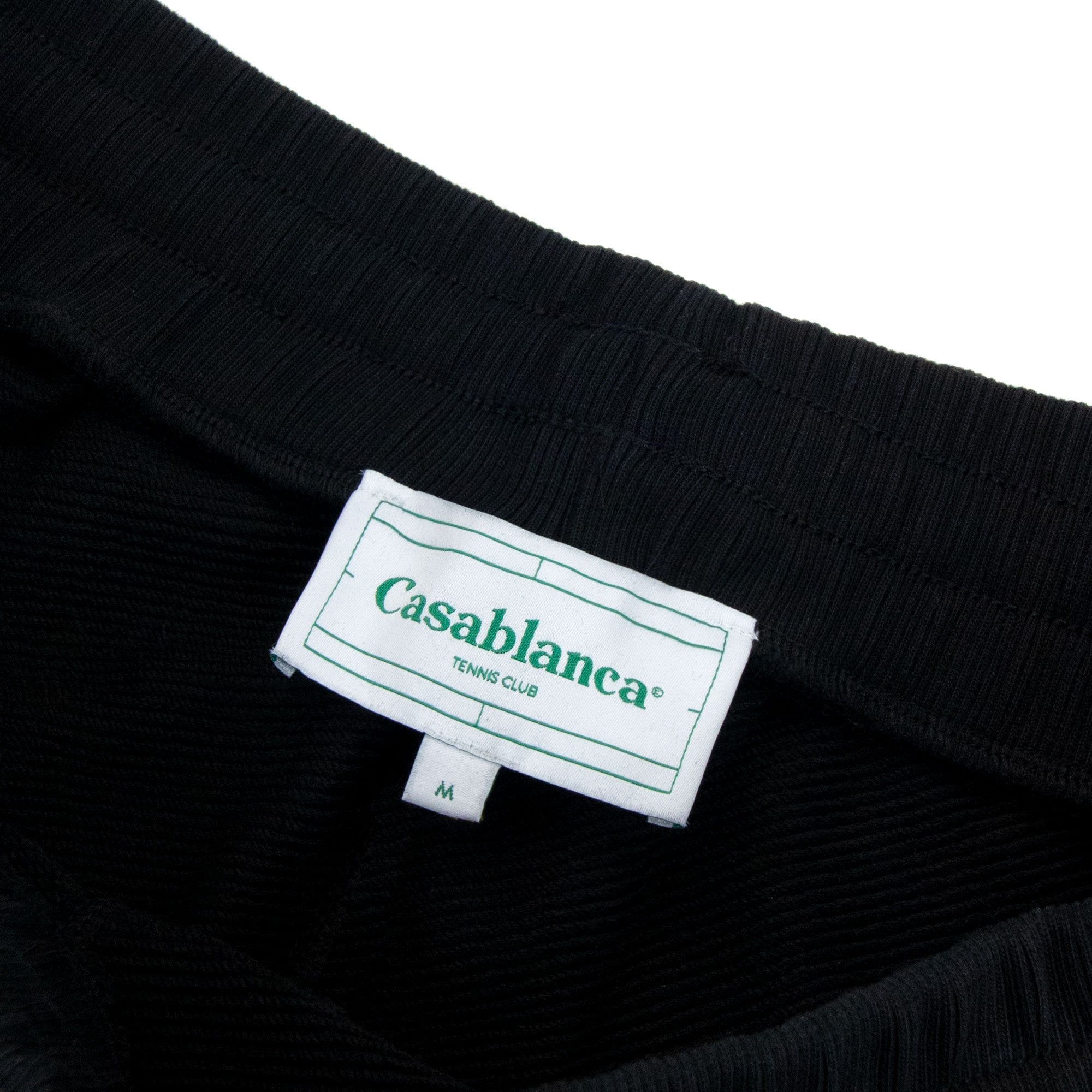 Casablanca Le Jeu Colore Embroidered Sweat Short Black 003