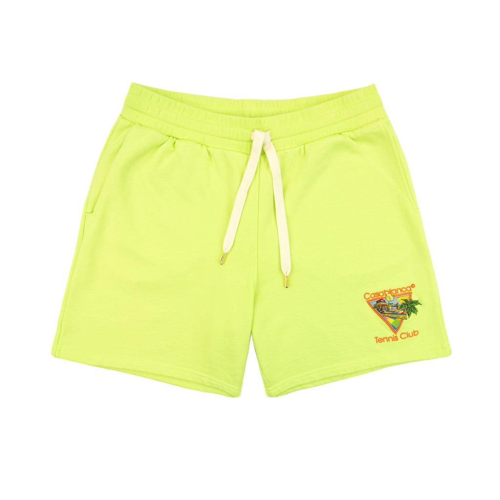 Casablanca Afro Cubism Tennis Club Sweatshort Pale Green
