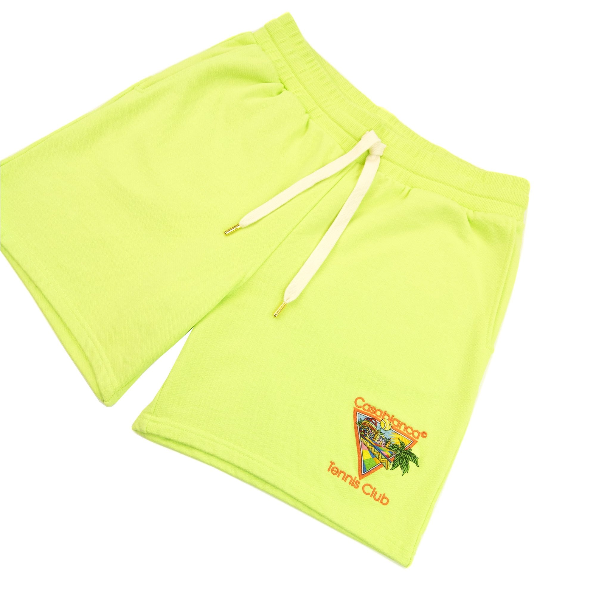 Casablanca Afro Cubism Tennis Club Sweatshort Pale Green