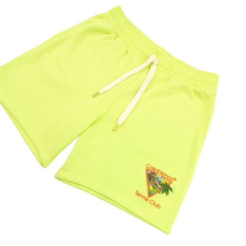 Casablanca Afro Cubism Tennis Club Sweatshort Pale Green