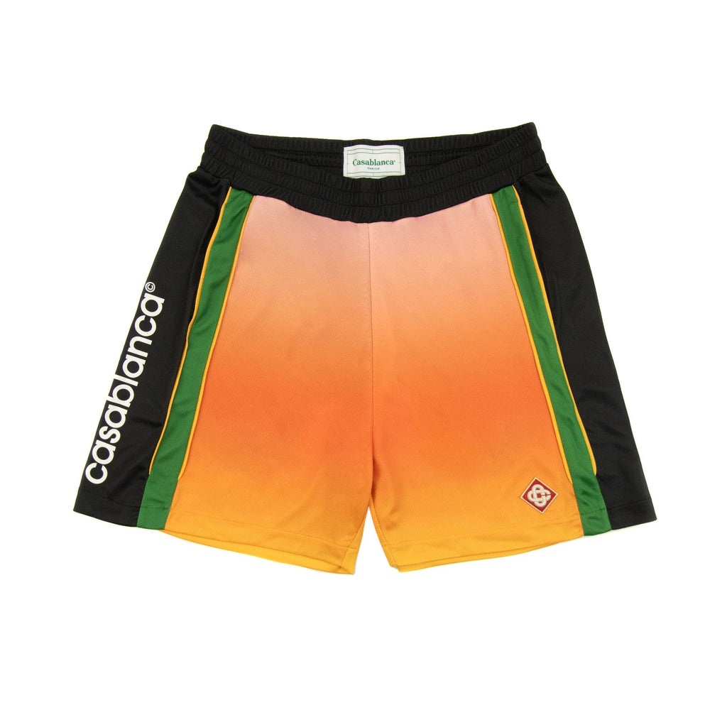 Casablanca Gradient Football Shorts Bird Eye Mesh