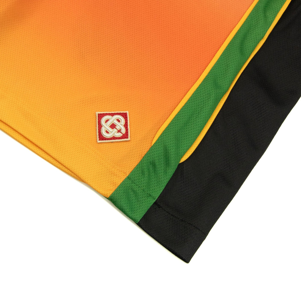 Casablanca Gradient Football Shorts Bird Eye Mesh