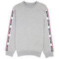 Moschino Underwear Tape Logo Crew Neck Sweatshirt Grey 0489