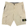 Stone Island L11wa Garment Dyed Canvas Shorts Beige V0195