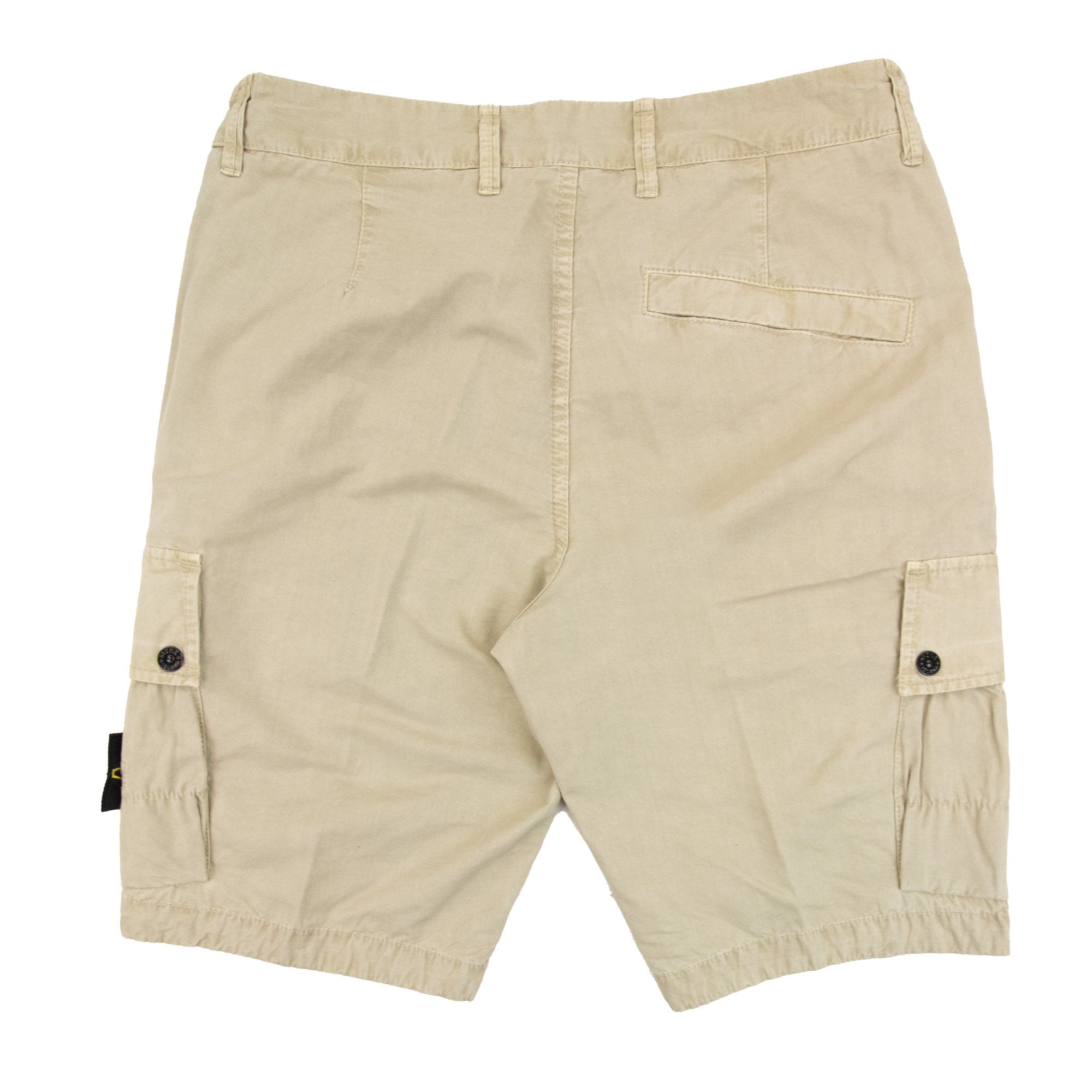 Stone Island L11wa Garment Dyed Canvas Shorts Beige V0195