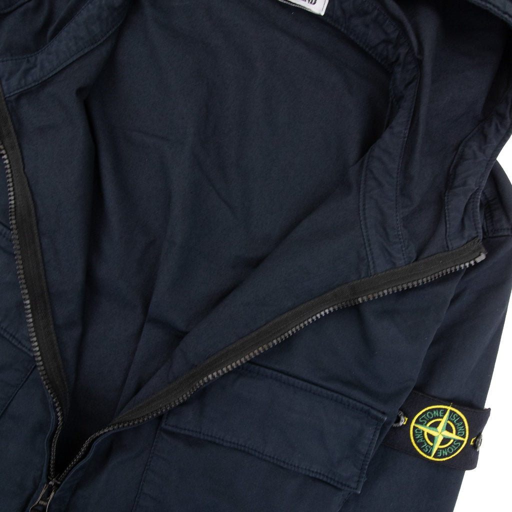 Stone Island 42610 Twill Stretch Tc Blouson Jacket Navy V0020
