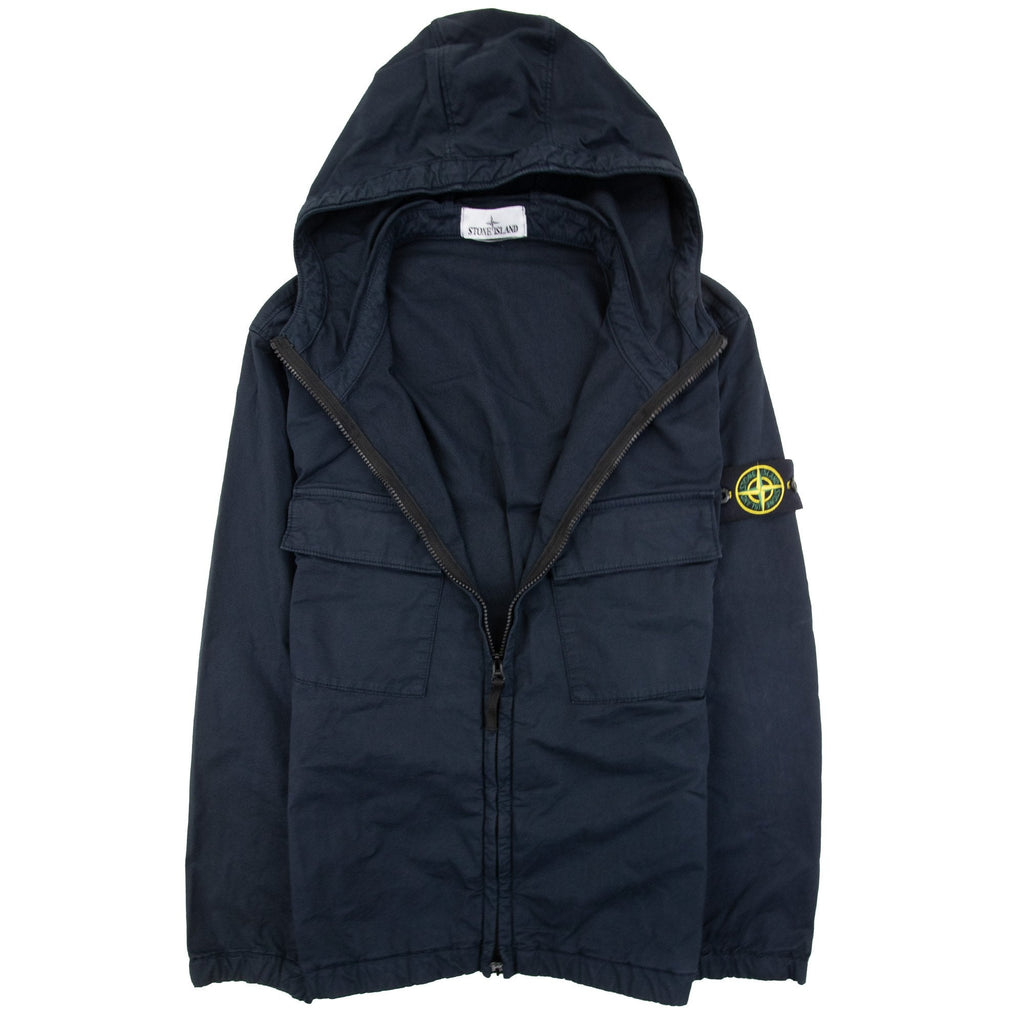 Stone Island 42610 Twill Stretch Tc Blouson Jacket Navy V0020