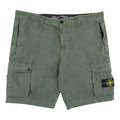 Stone Island L11wa Garment Dyed Canvas Shorts Musk Green V0159