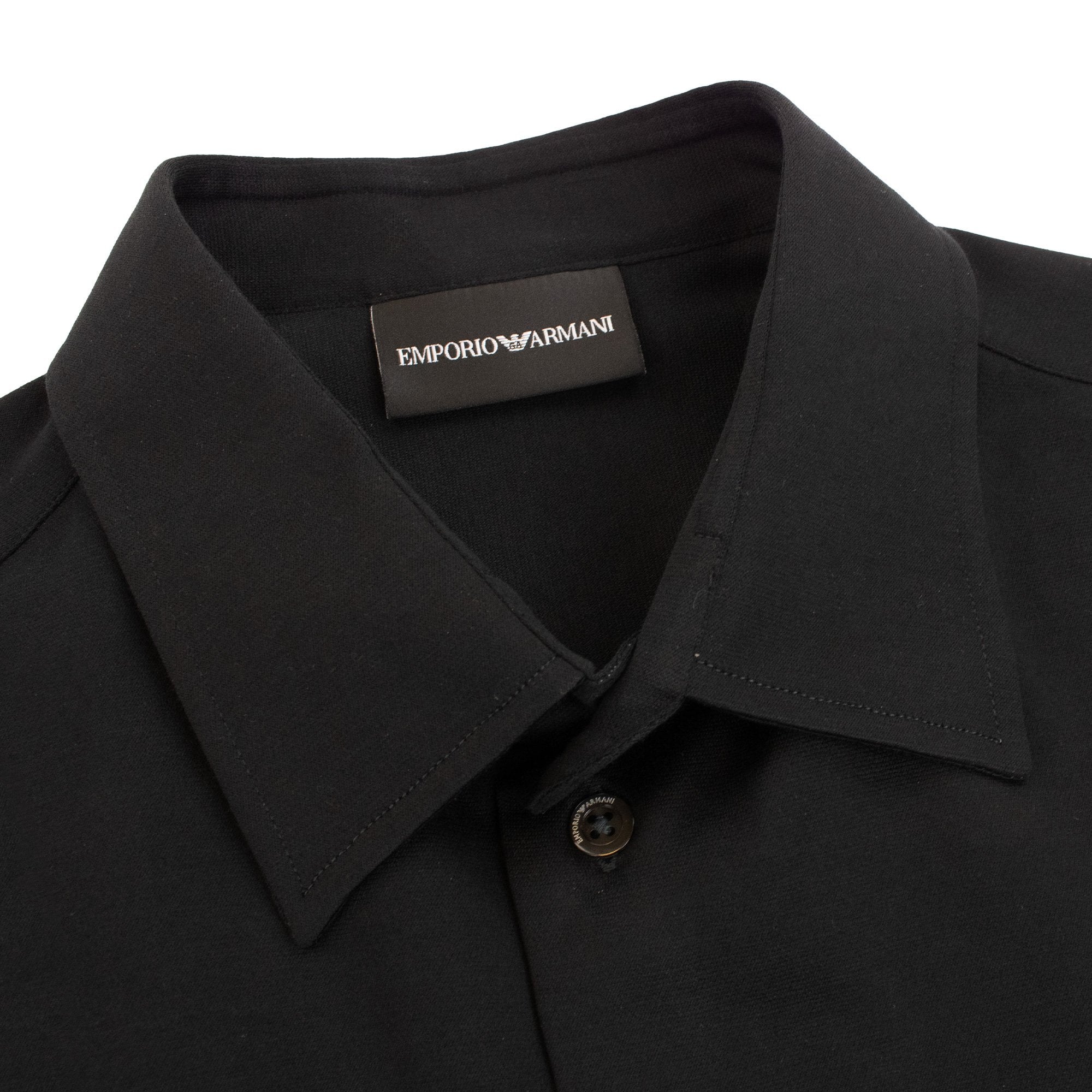 Emporio Armani Camicia Short Sleeve Shirt Black 999
