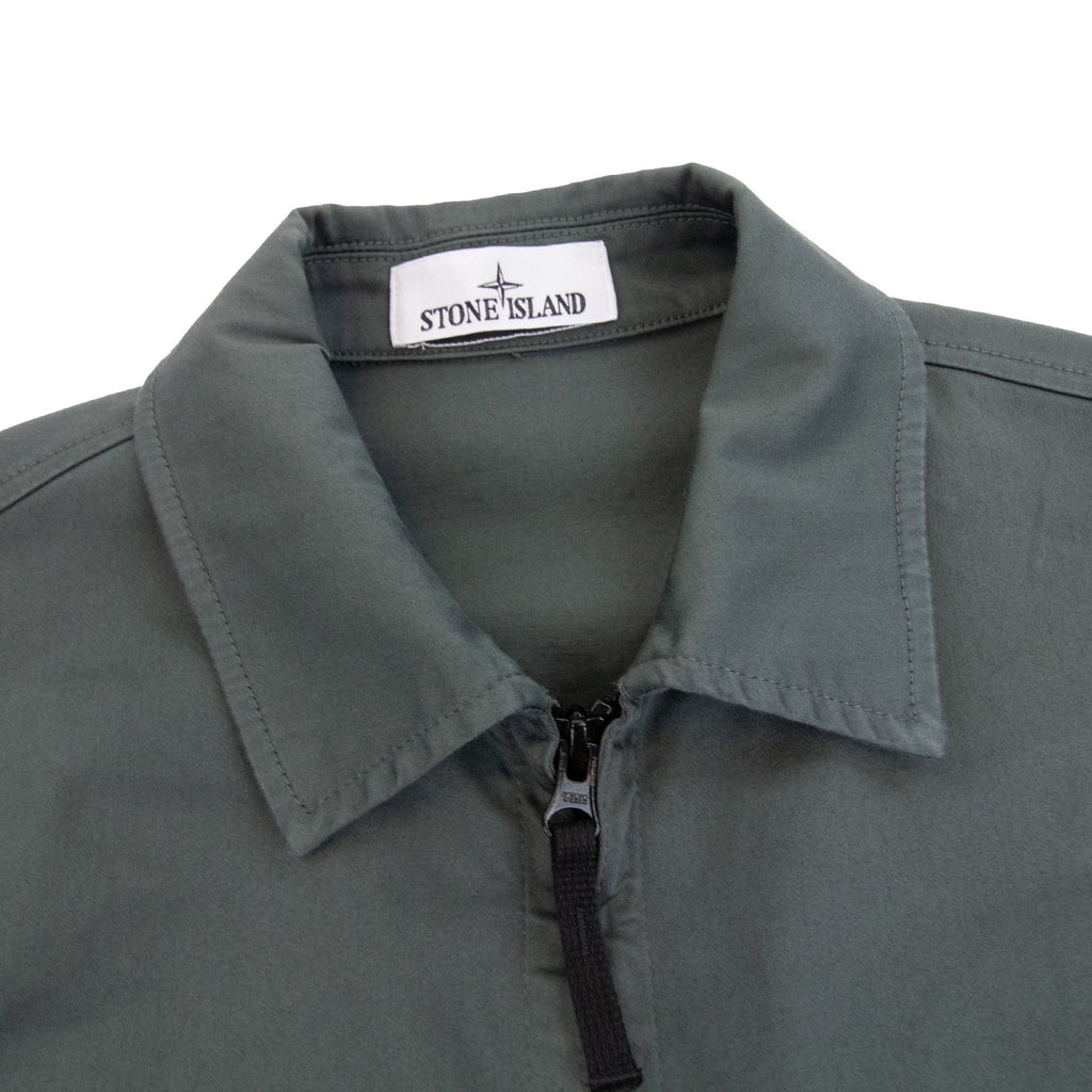 Stone Island 10812 Front Pocket Regular Fit Overshirt Musk Green V0159