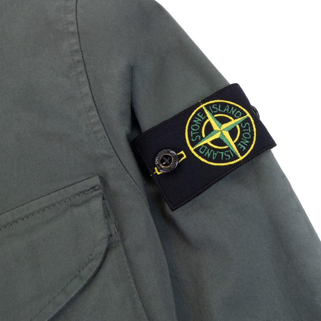 Stone Island 10812 Front Pocket Regular Fit Overshirt Musk Green V0159