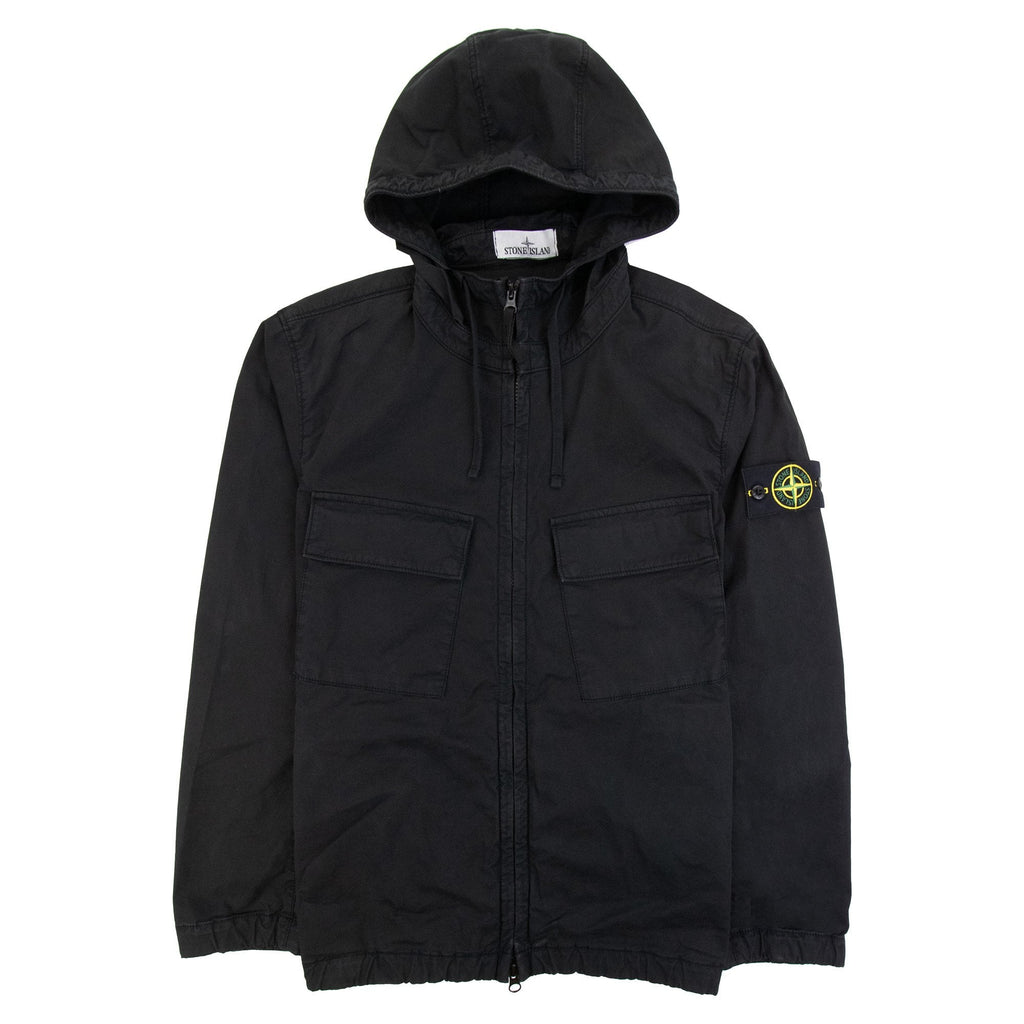 Stone Island 42610 Twill Stretch Tc Blouson Jacket Black V0029