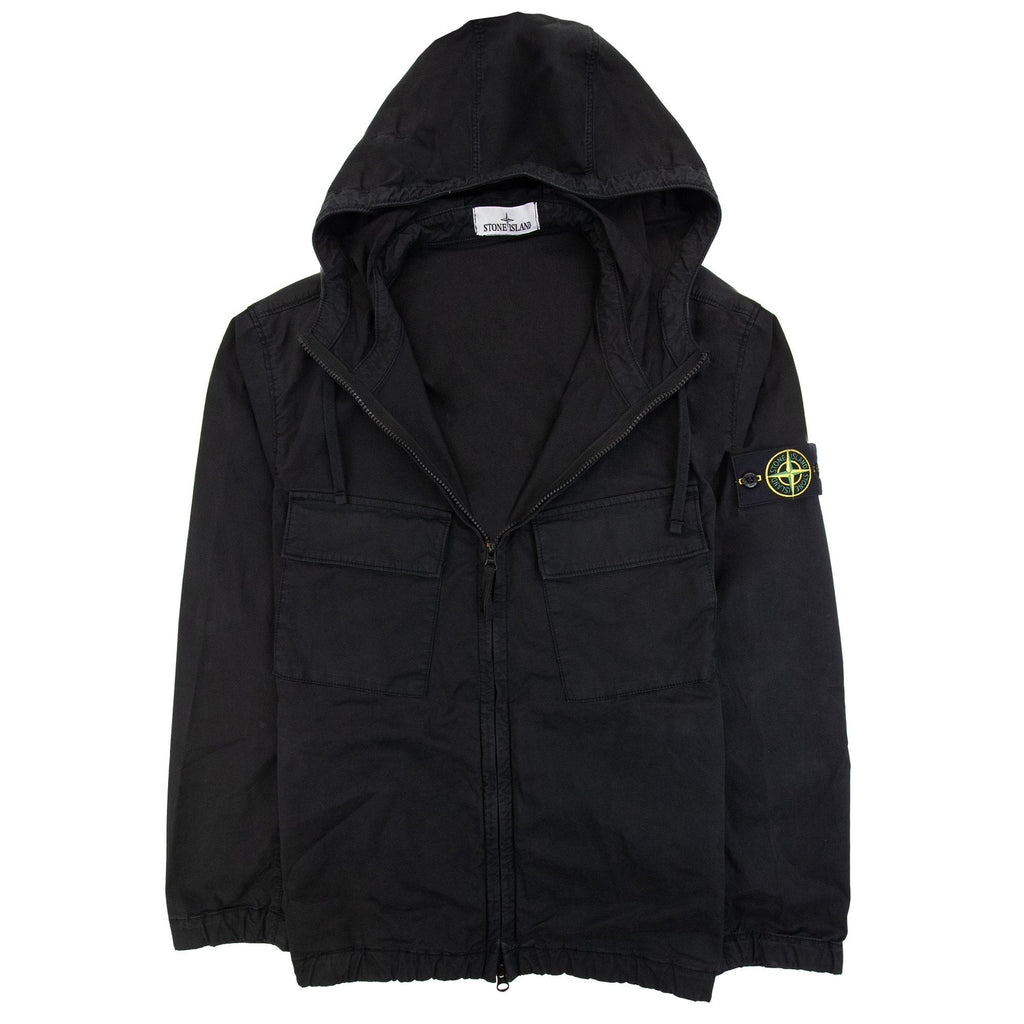 Stone Island 42610 Twill Stretch Tc Blouson Jacket Black V0029