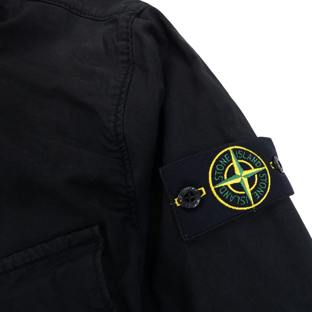 Stone Island 42610 Twill Stretch Tc Blouson Jacket Black V0029