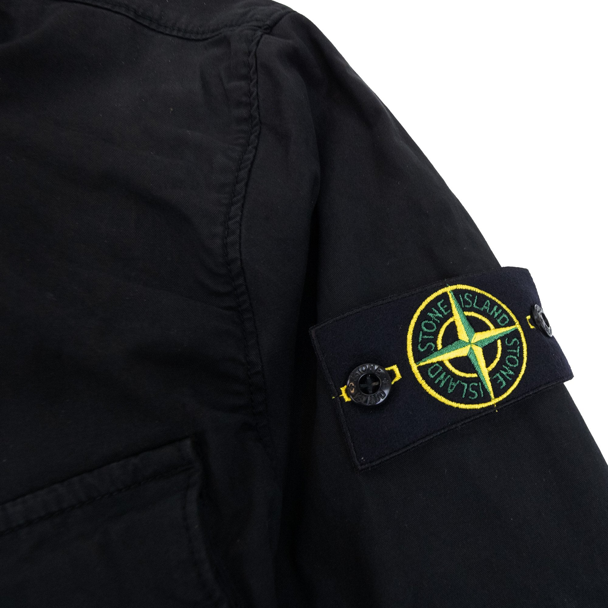 Stone Island 42610 Twill Stretch Tc Blouson Jacket Black V0029