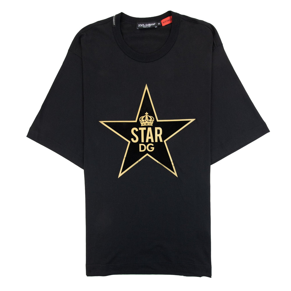 Dolce & Gabbana Star Logo T Shirt Black N0000