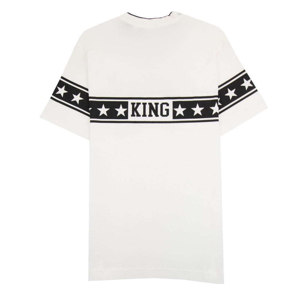 Dolce & Gabbana Dg Star Printed T Shirt White