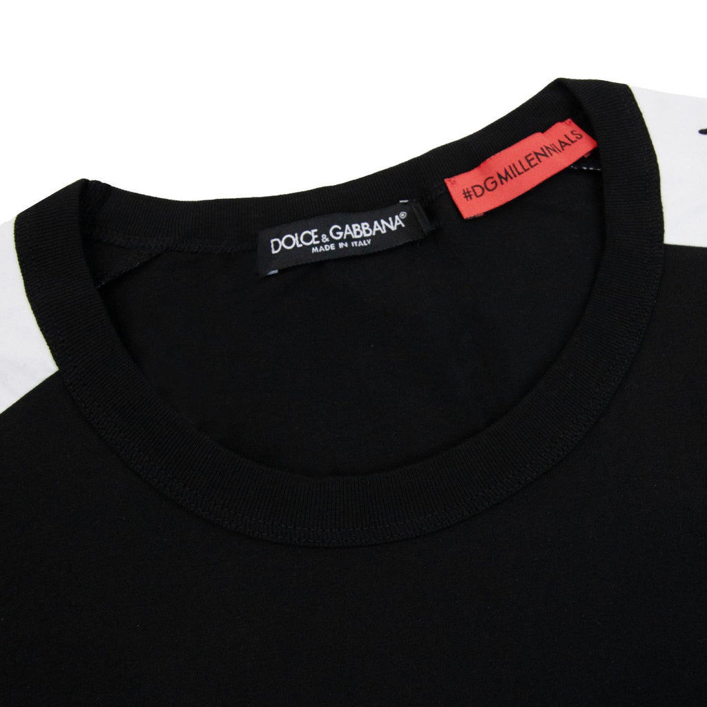 Dolce & Gabbana Since 1984 Embroidered Logo T Shirt Black N0000