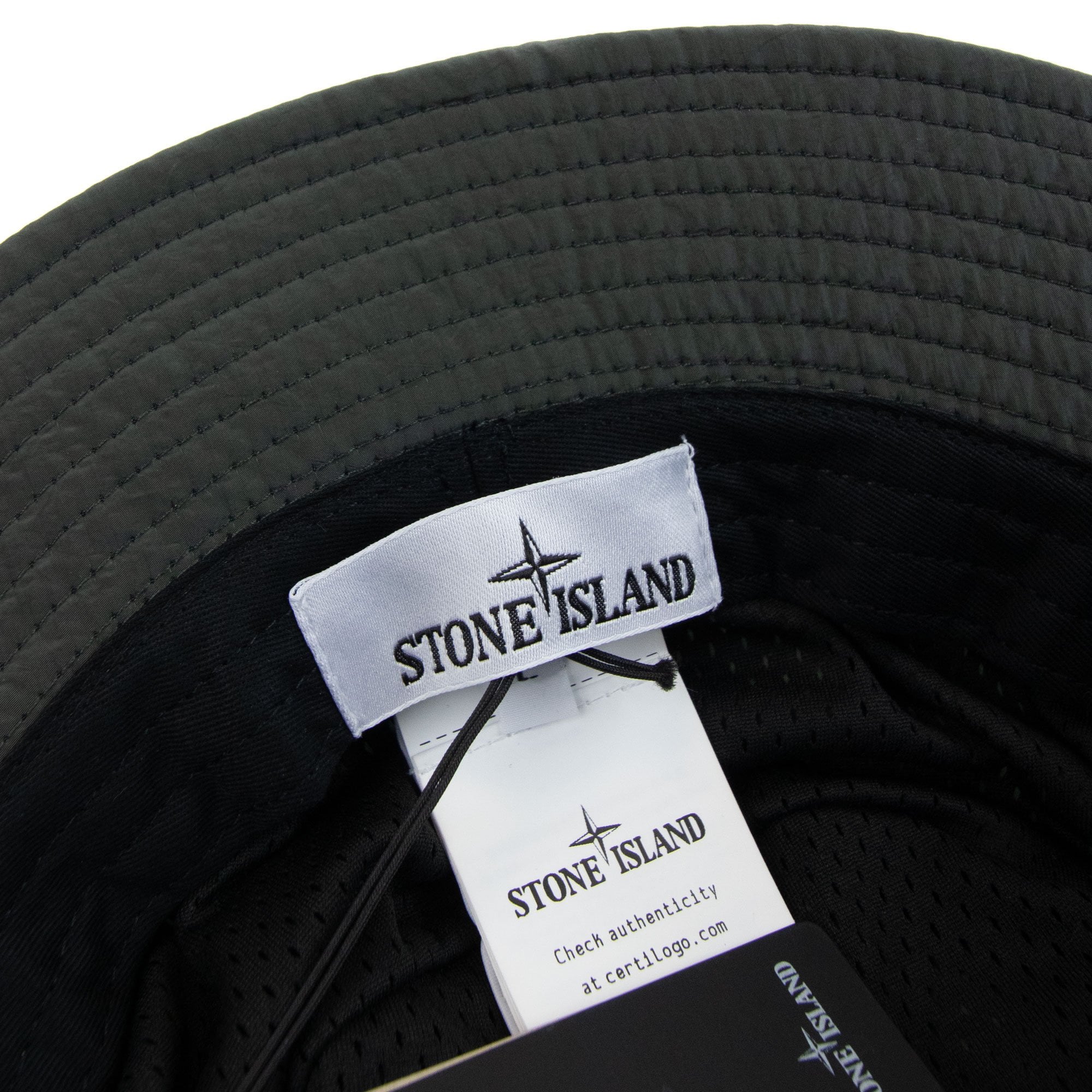 Stone Island 99376 Nylon Metal In Econyl Bucket Hat Khaki V0059