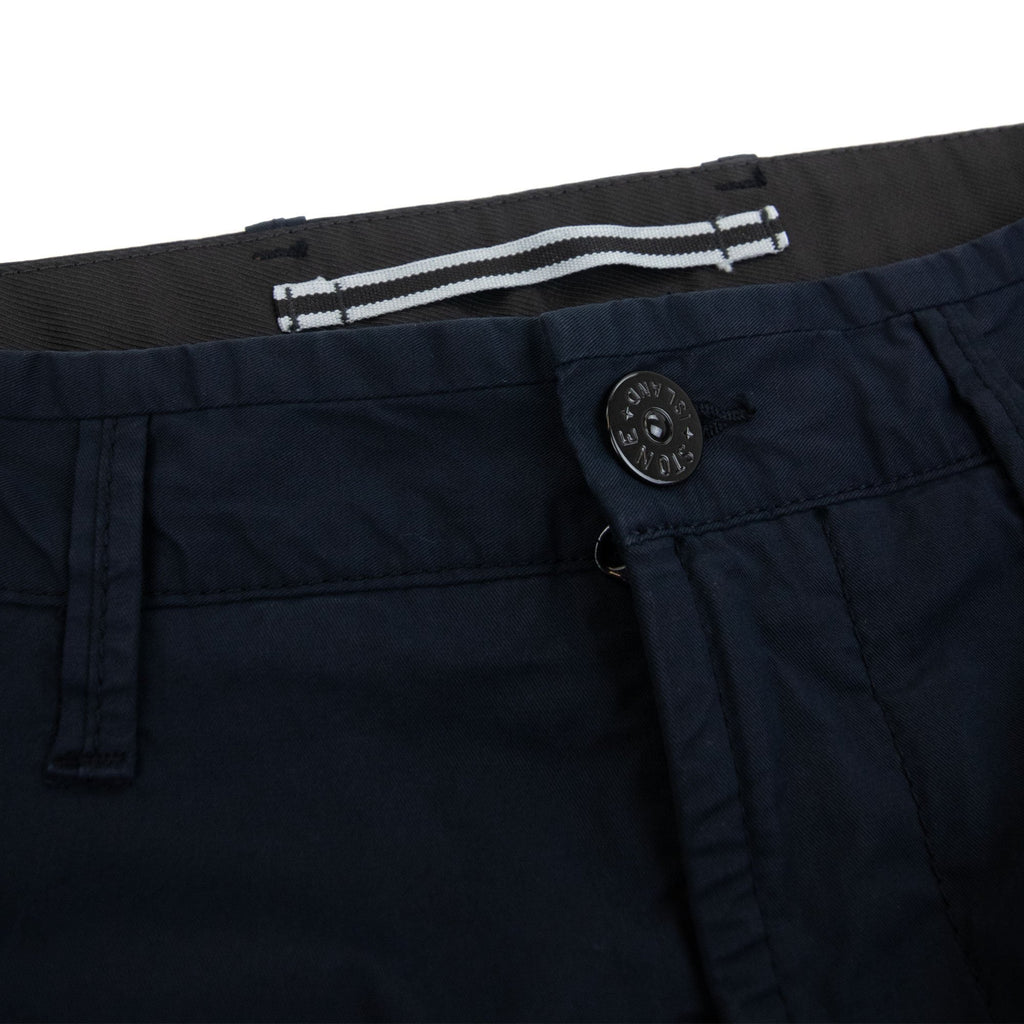 Stone Island L1110 Twill Stretch Tc Cargo Shorts Navy A0020