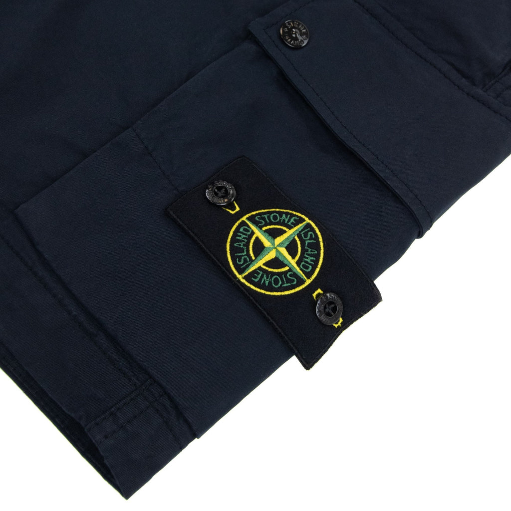 Stone Island L1110 Twill Stretch Tc Cargo Shorts Navy A0020