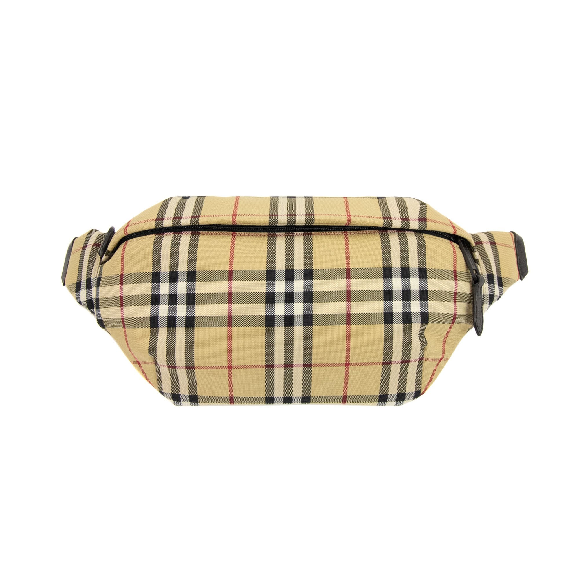 Burberry Sonny N Nylon Vintage Check Belt Bag Archive Beige