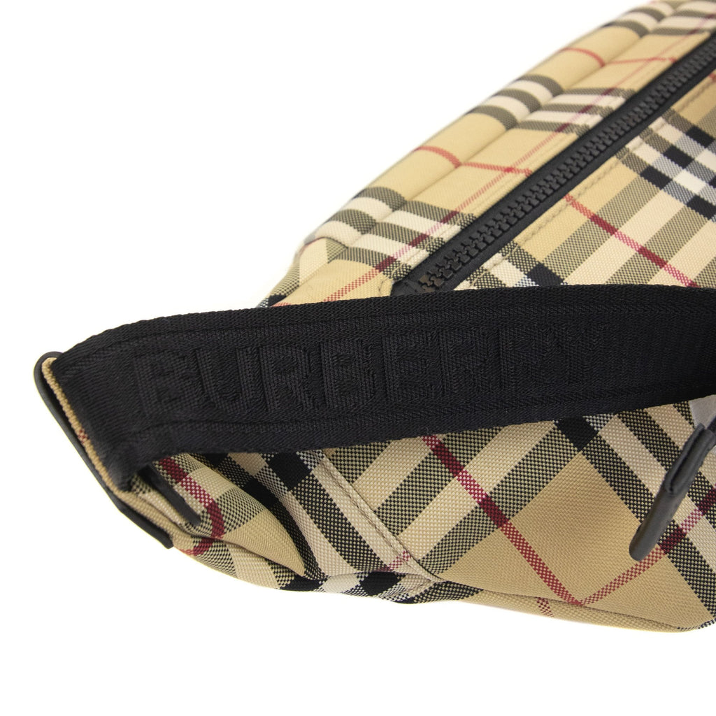 Burberry Sonny N Nylon Vintage Check Belt Bag Archive Beige