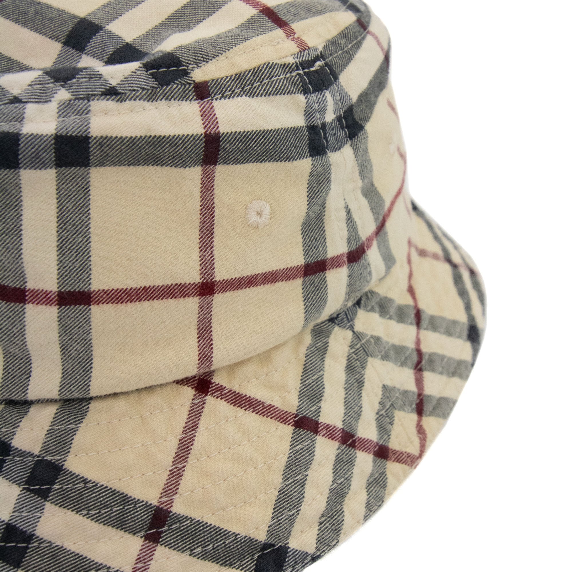 Burberry Check Classic Bucket Hat Stone