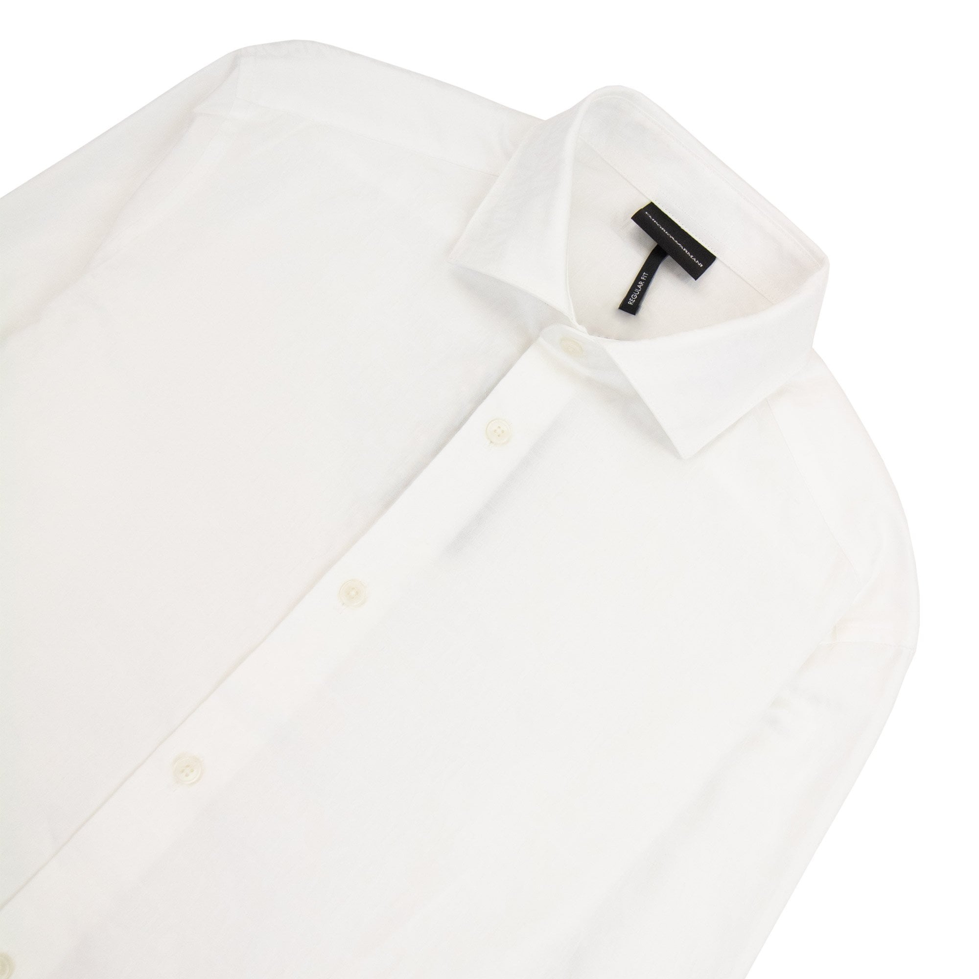Emporio Armani All Over Logo Long Sleeve Shirt White
