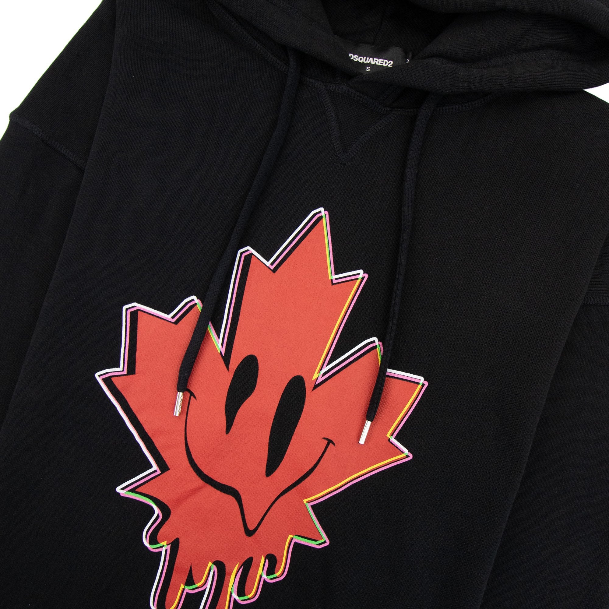 Dsquared2 Leaf Logo Hoodied Sweatshirt Black