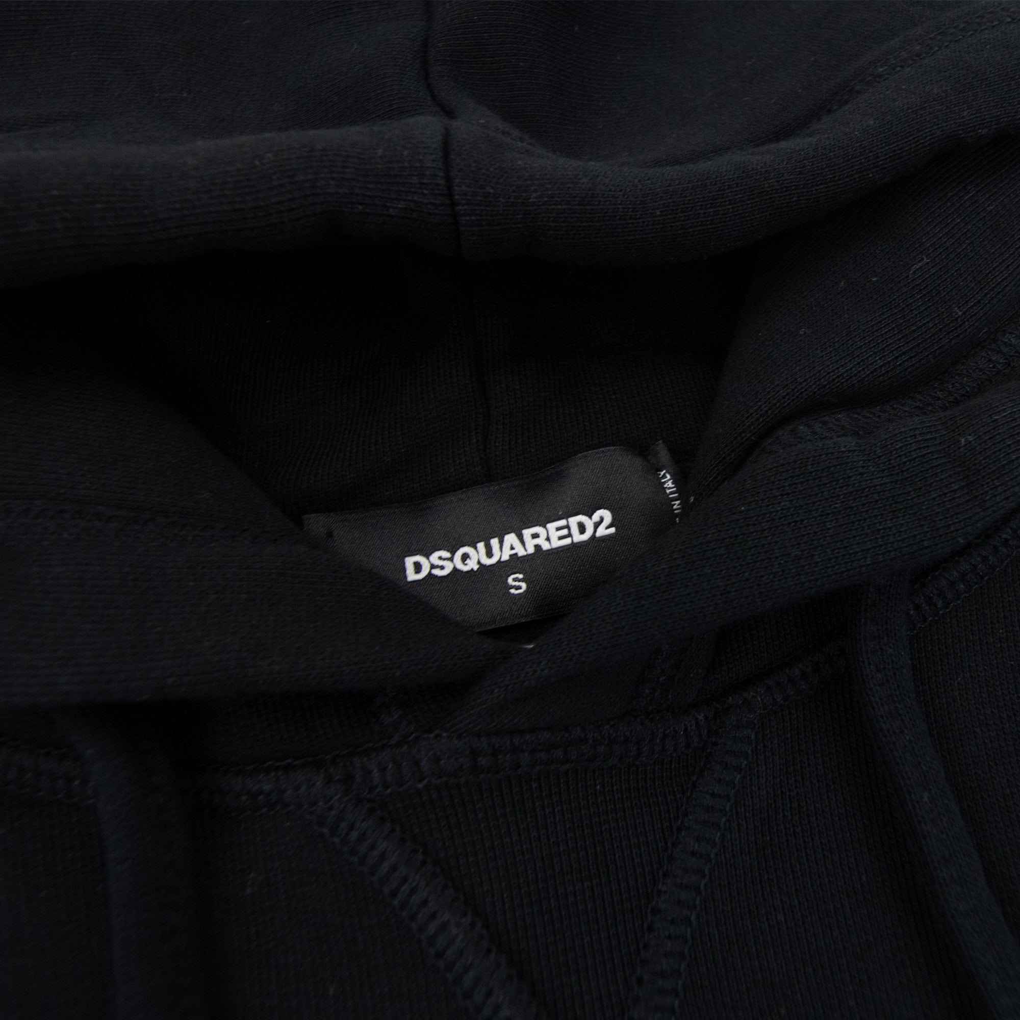 Dsquared2 Leaf Logo Hoodied Sweatshirt Black