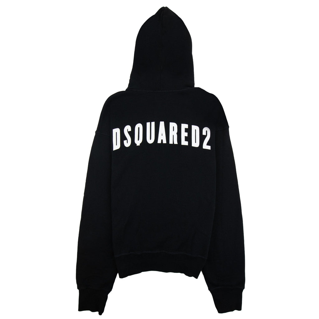 Dsquared2 Leaf Logo Hoodied Sweatshirt Black