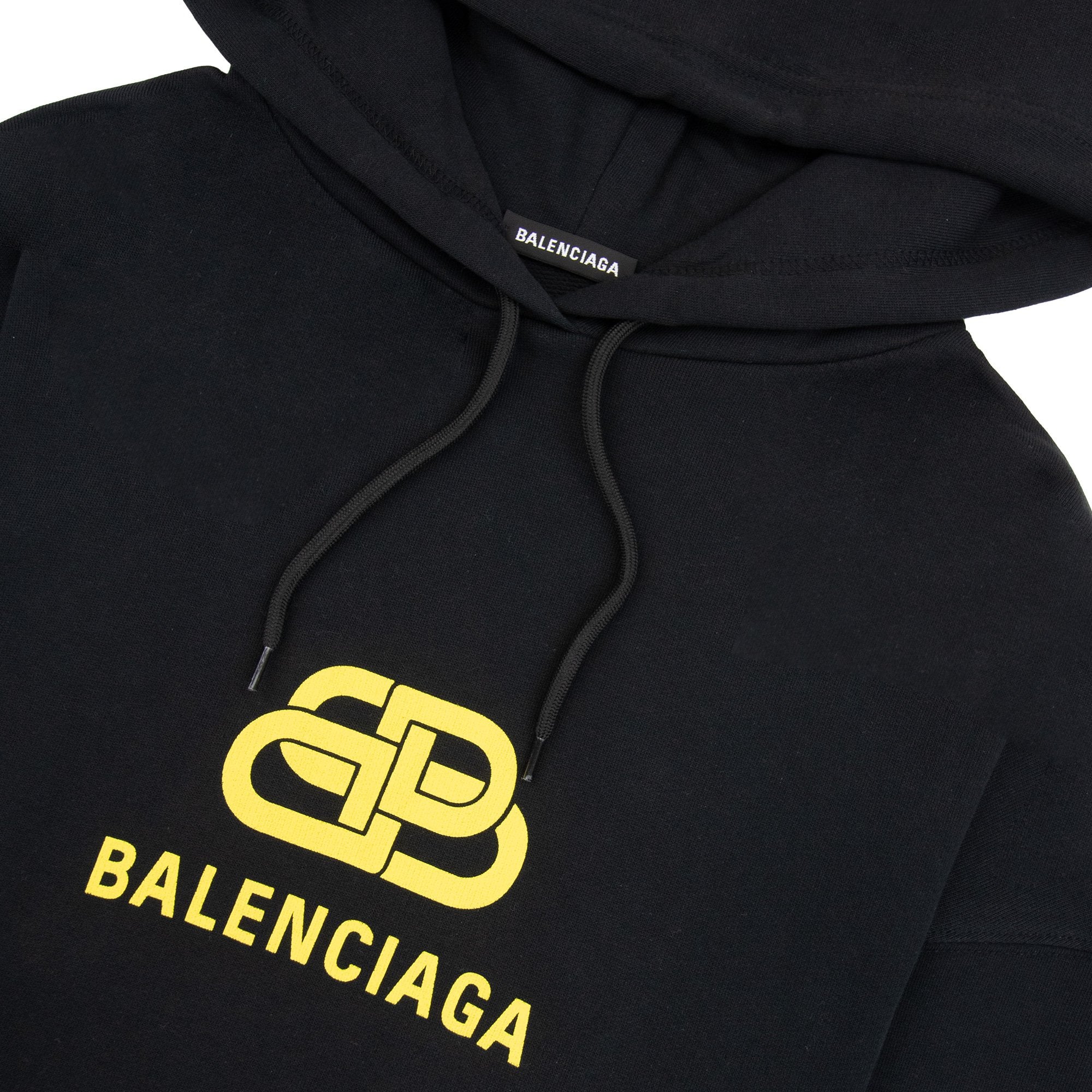Balenciaga Bb Logo Hoodied Sweatshirt Black - MEN from Onu UK
