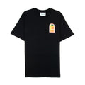 Casablanca Gradient Arch Logo Printed T Shirt Black