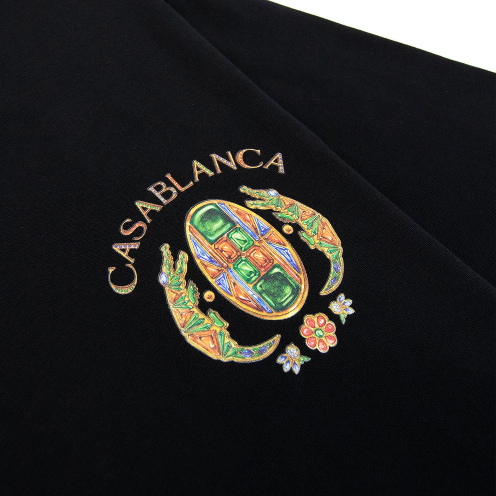 Casablanca Joyaux D Afrique Tennis Club Printed T Shirt Black