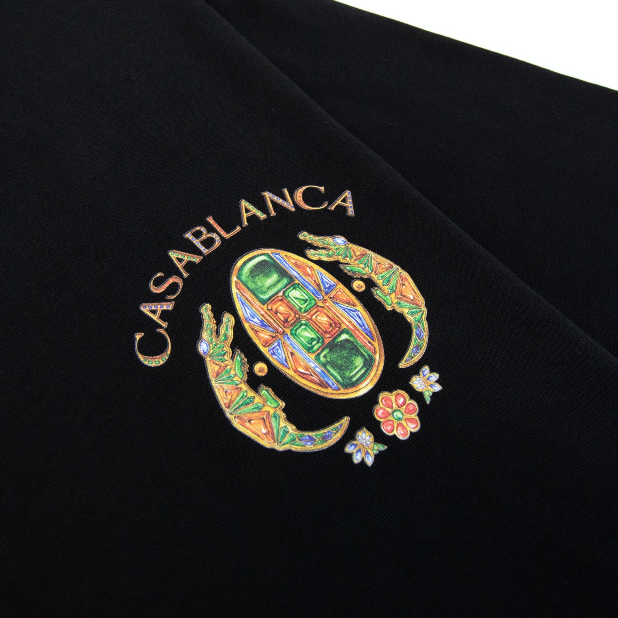 Casablanca Joyaux D Afrique Tennis Club Printed T Shirt Black