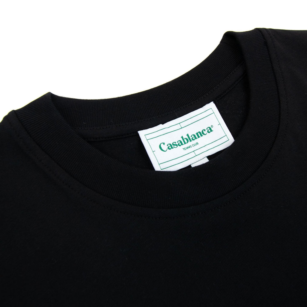 Casablanca Joyaux D Afrique Tennis Club Printed T Shirt Black