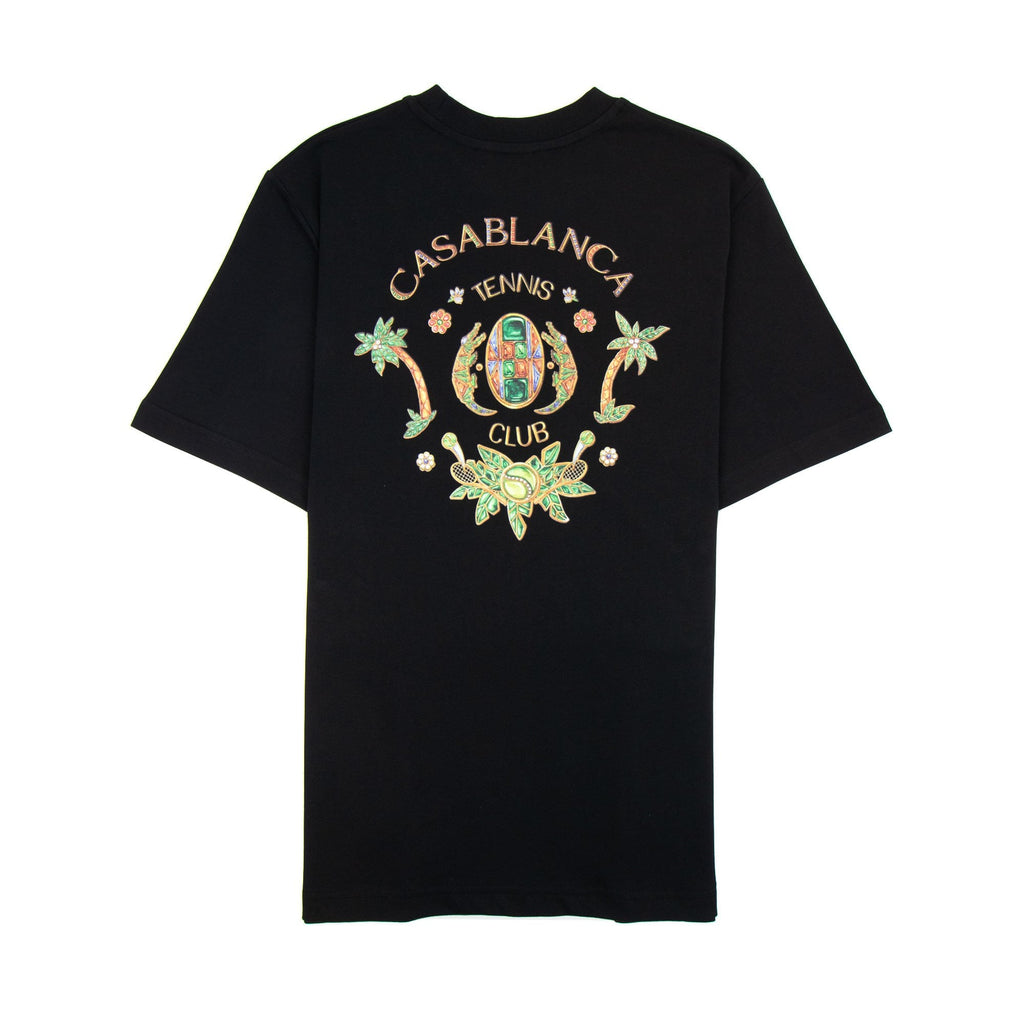 Casablanca Joyaux D Afrique Tennis Club Printed T Shirt Black